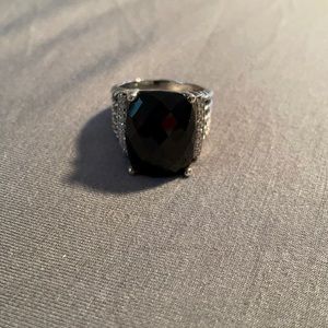 David Yurman large size black onyx/diamond Wheaton
